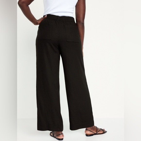 NWT! High-Waisted Linen-Blend Wide-Leg Pants - Multiple Sizes💛 - Picture 6 of 8